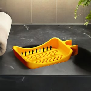 Shower Soap Dish with Drainage | Bathroom Soap Holder | Water Draining Soap Saver | Clip-On Shower Soap Tray | 22mm Tube Mount