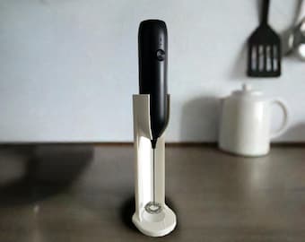 Milk Frother Stand | Coffee Accessory Holder | Handheld Frother Dock | Barista Tools | Kitchen Counter Organizer