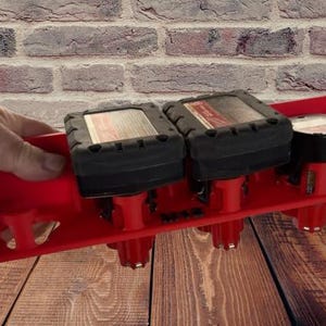 Milwaukee M12 Battery Holder: 4-Battery Tool Organizer