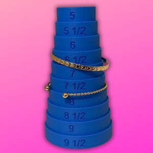 Bracelet Sizer Tool Bangle Gauge 5-9&quot; DIY Jewelry Making Sizer Royal Blue