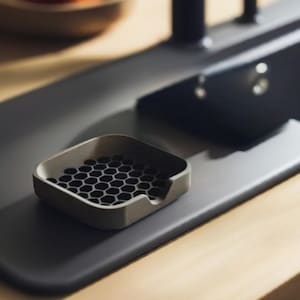 Honeycomb Sponge Holder: Modern Kitchen Sink Organizer