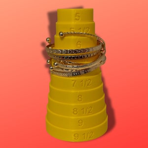 Bracelet Sizer Tool Bangle Gauge 5-9&quot; DIY Jewelry Making Sizer Sunrise Yellow