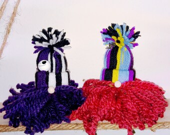 Set of Jack & Sally Yarn Gnomies - FREE SHIPPING