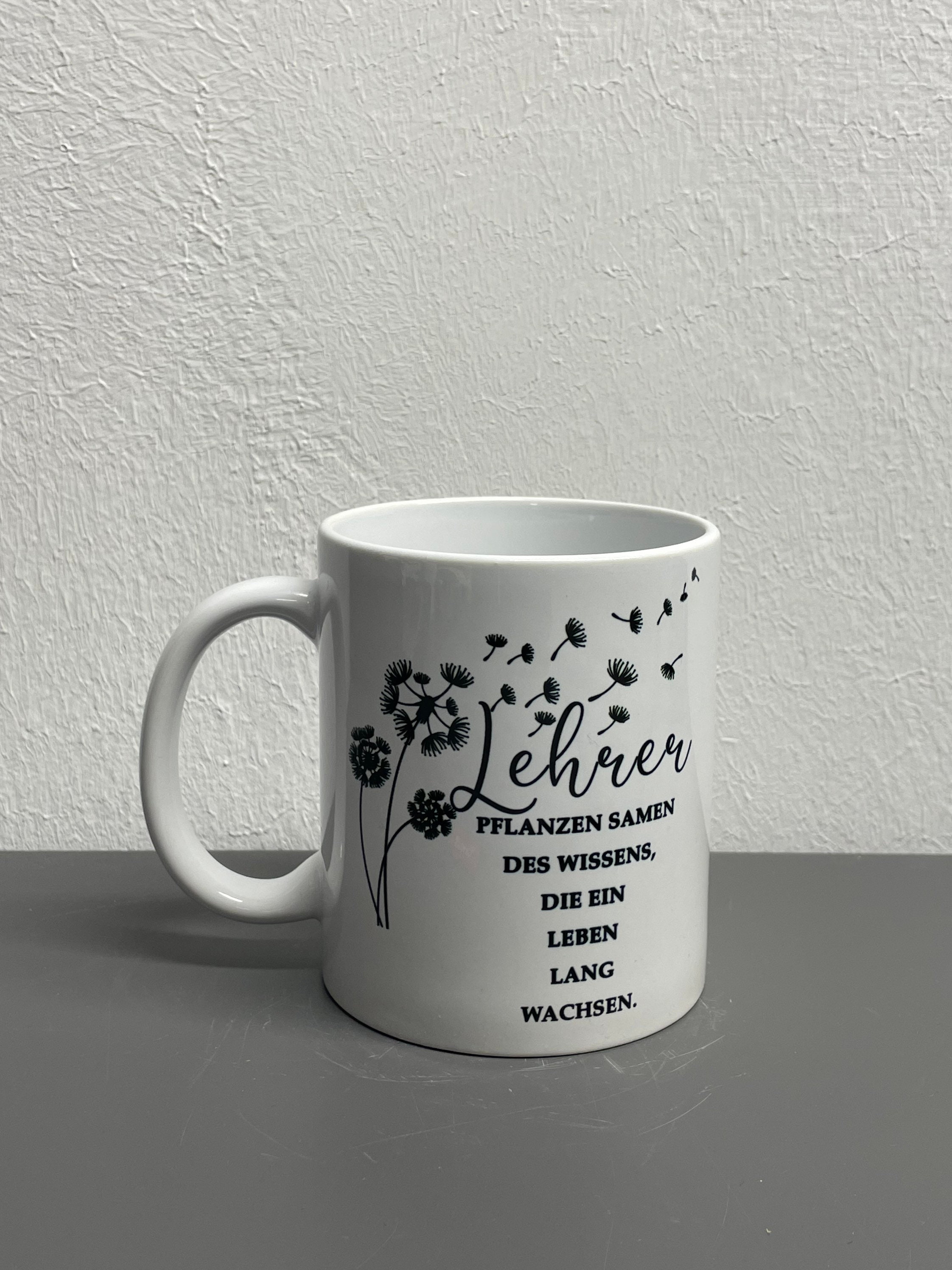 Lustige Lehrer Make-up-Tasche – Mit Spruch „Pflanzensamen, Die Für Immer Wachsen“, 23x18 Cm, Weiß