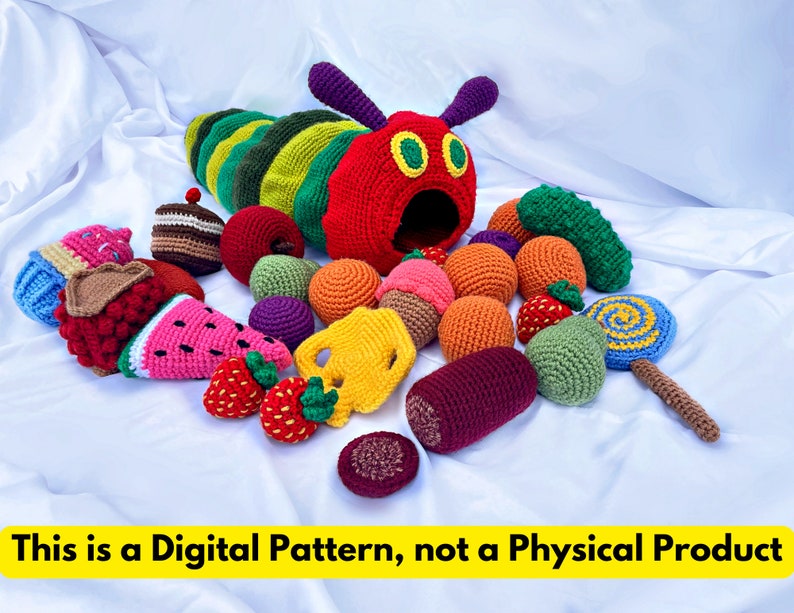 CROCHET PATTERN Very Hungry Caterpillar image 1