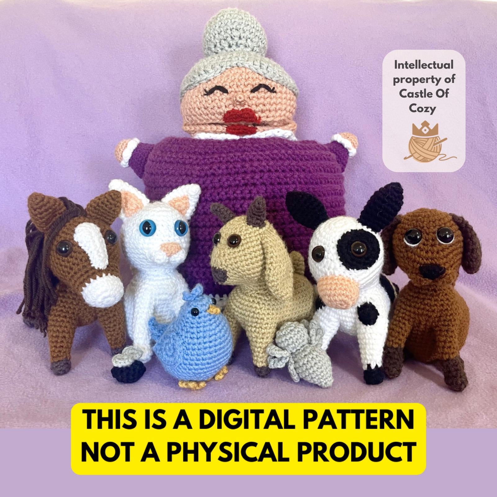 CROCHET PATTERN - Old Lady Who Swallowed a Fly