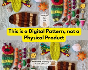 BUNDLE - The Very Hungry Caterpillar + Expansion Crochet Pattern: Amigurumi Storybook (Digital Download)