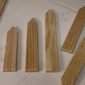 Narrow Rustic Wood Arrow Signs DIY Decor, Locations, Wedding, Fantasy (Set of 10)