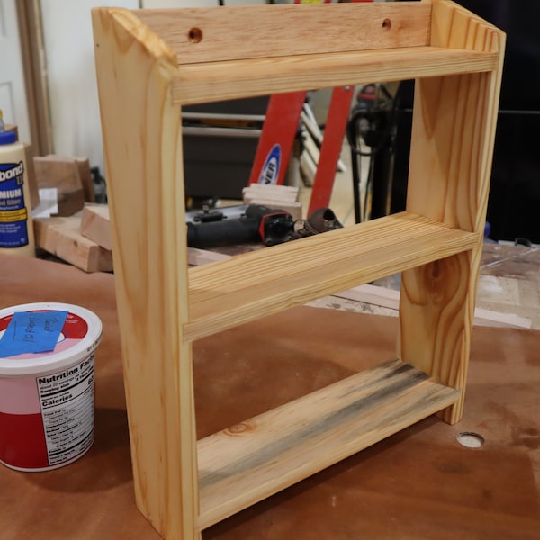 Childs Room Shelf Handmade Bathroom Shelf  Reclaimed Wood Spice Rack Baby Nursery Shelf Essential Oils Display Organization