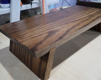 Plant Stand Riser, Platform, Dark Walnut, Kitchen Counter Riser
