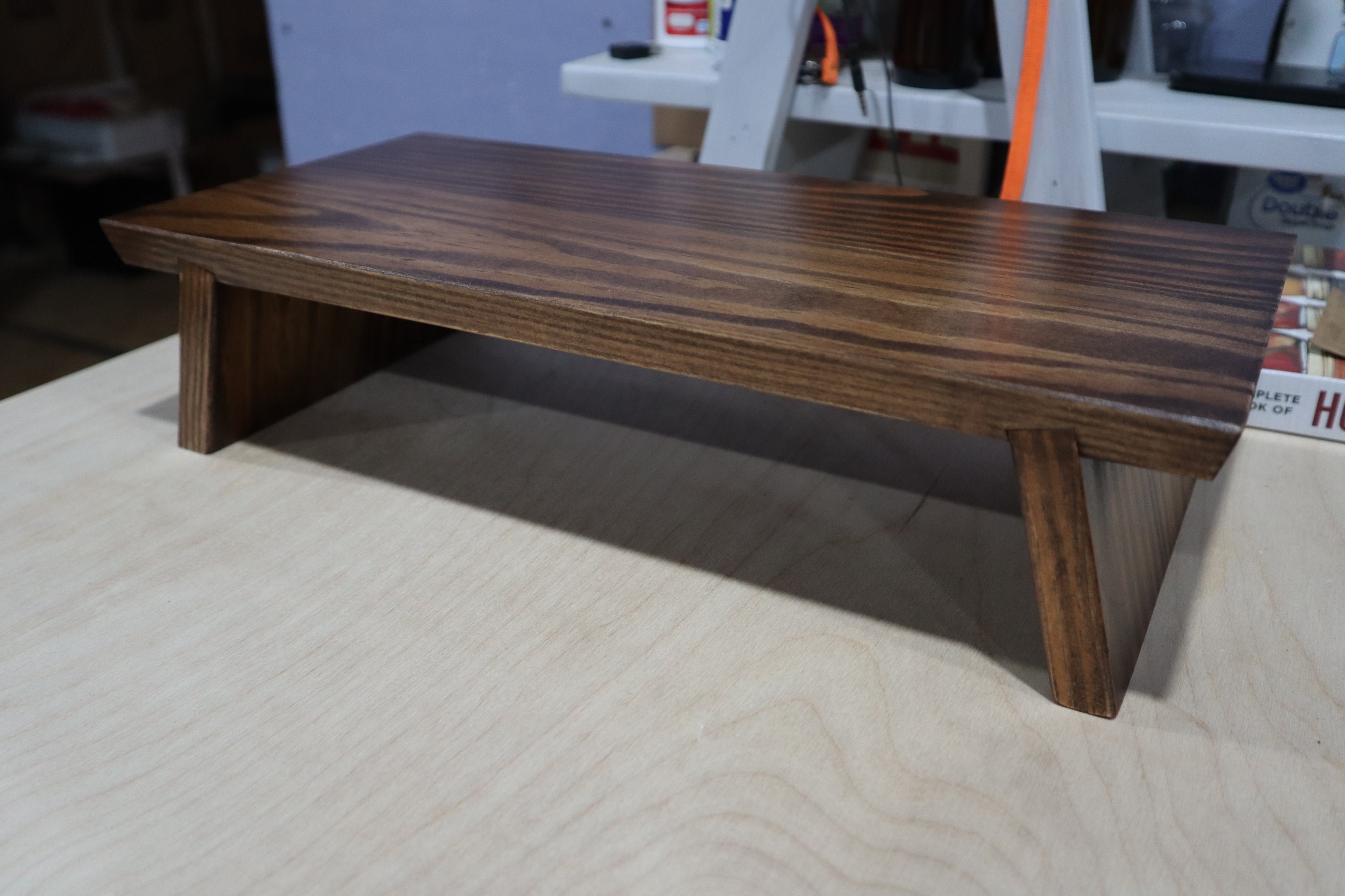 Kitchen Counter Riser, American Walnut Finish Plant Riser, Plant Stand ...