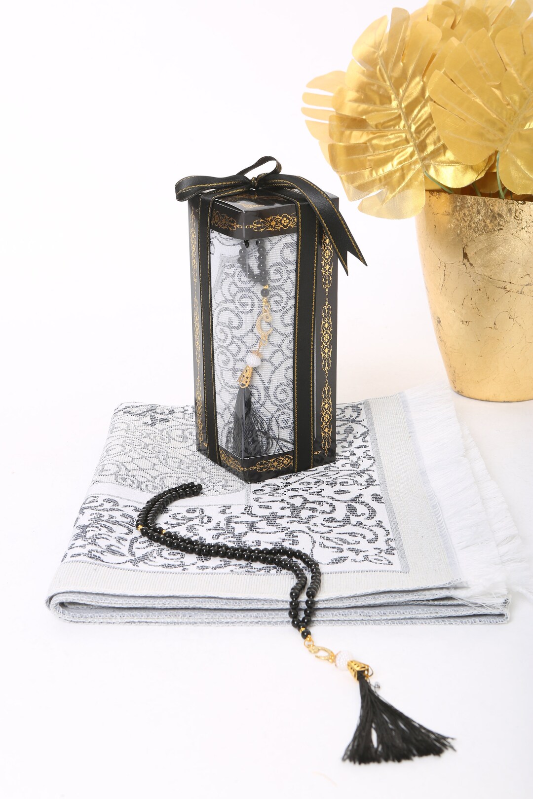 Prayer Rug Set, Muslim Prayer Mat, Prayer Mat Set, Islamic Gift Set