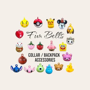 Fun Jingle Bells Collar Kids Backpack Bell Keychain Cat Dog Bell Purse Charm Collar Charm