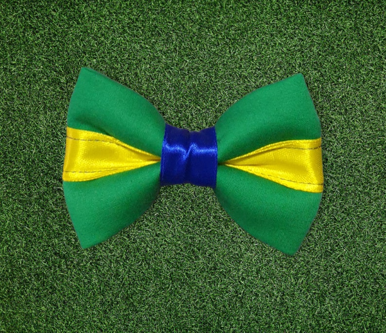Dog Cat Collar Soccer Bow Tie, Independence Day Bow Tie, France Bow, Germany Bow, U.S.A Bow, Brazil Bow, Italy Bow, England Bow, 4th of July Brazil