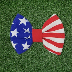 Dog Cat Collar Soccer Bow Tie, Independence Day Bow Tie, France Bow, Germany Bow, U.S.A Bow, Brazil Bow, Italy Bow, England Bow, 4th of July U.S.A