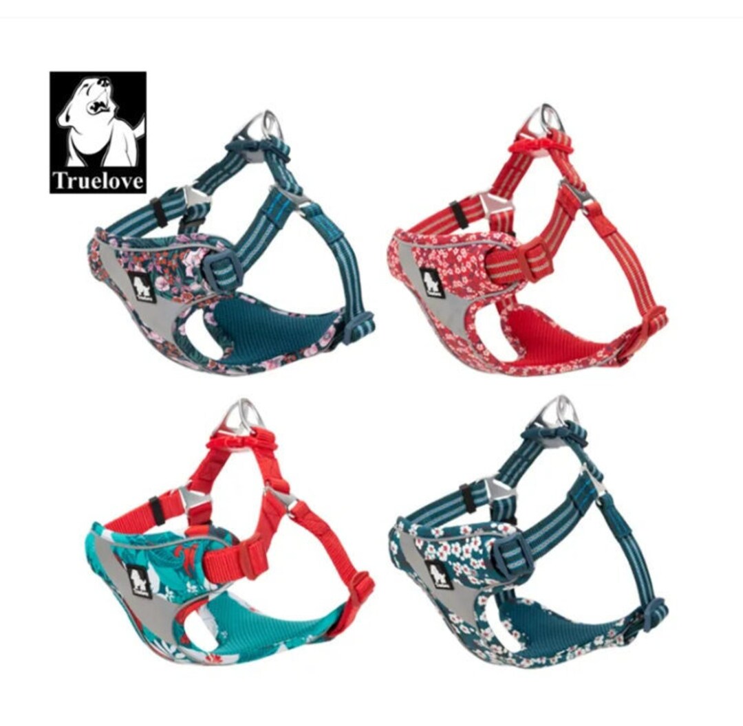 Truelove Pet Harness / Step in Harness / Dog Floral Harness / Cat