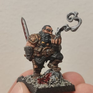 Dwarf Dnd Garaldir Dwarf Witcher Elf Fantasy Miniatures 28mm 32mm fantasy mini Dnd Rpg dnd 3dprinted image 7