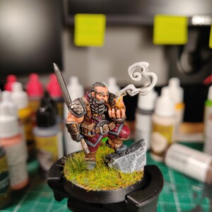 Dwarf Dnd Garaldir Dwarf Witcher Elf Fantasy Miniatures 28mm 32mm fantasy mini Dnd Rpg dnd 3dprinted image 8