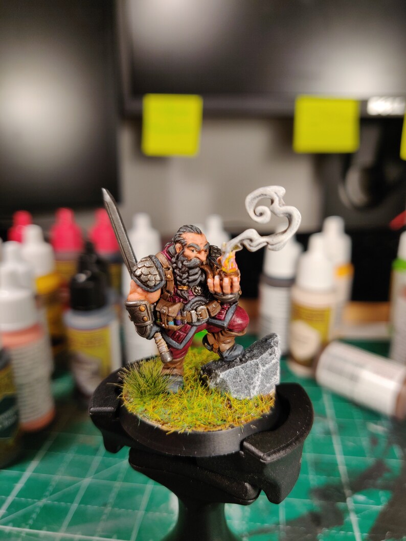 Dwarf Dnd Garaldir Dwarf Witcher Elf Fantasy Miniatures 28mm 32mm fantasy mini Dnd Rpg dnd 3dprinted image 8