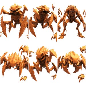 TYL Arachminid Krieger Unbemalte Miniatur für War Gaming || Durchmesser 32mm