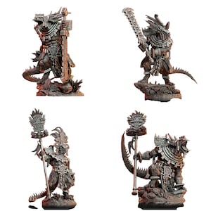 TYL Agama Aztical unbemalte Miniatur für War-Gaming || Durchmesser 50mm