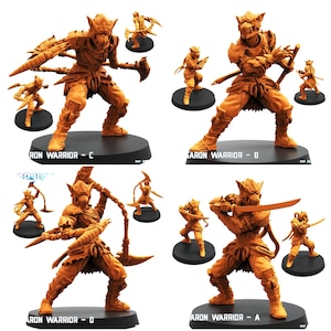 TYL Odogaron Krieger Unbemalte Miniatur für War Gaming || Durchmesser 32mm