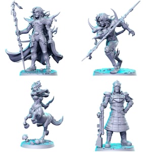 TYL DND 9 Unpainted Miniature for War Gaming || (32mm)