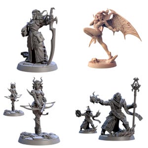 TYL Tabletop Miniatures 9 Unpainted Miniature for War Gaming || (32mm)