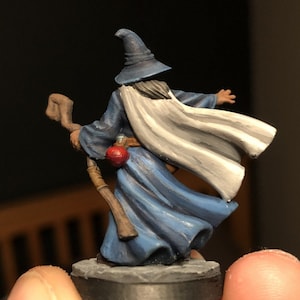 dnd wizard Amlund Maegon Wizard Fantasy Miniatures 28mm 32mm 32mm miniature Dnd Rpg dnd minis image 8