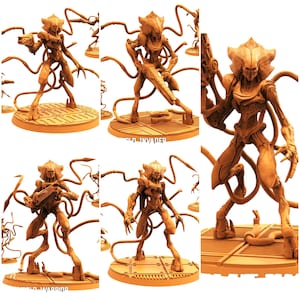 TYL Graue Außenwelt Unbemalte Miniatur für War Gaming || Durchmesser 50mm