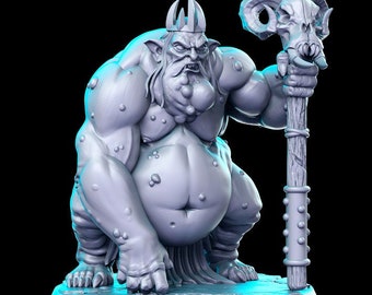 The Goblin King |  Fantasy Miniatures 28mm 32mm | War Gaming | Dnd | Rpg | Tabletop boardgames