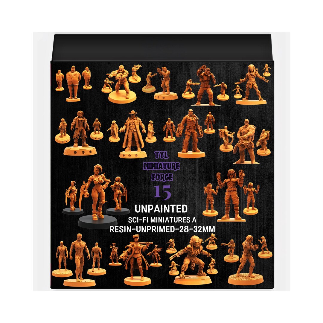 3d Miniatures for War Gaming, RPG - Scale Figures, Detailed Tabletop ...