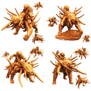 TYL Hell Hound Liger Skull Riders Unpainted Miniature for War Gaming || (50mm)