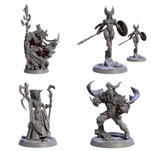 TYL Tabletop Miniatures 2 Unpainted Miniature for War Gaming || (32mm)