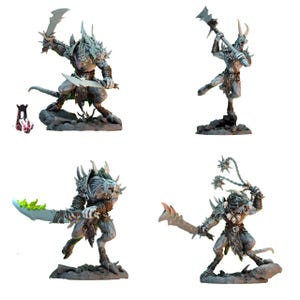 TYL Mega Blackfangs Unbemalte Miniatur für War Gaming || Durchmesser 50mm