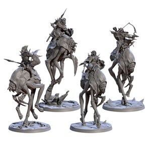TYL Blacktongue Zeek Rider Unpainted Miniature for War Gaming || (75mm)