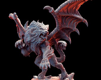 Jordian Chimera  - |  Fantasy Miniatures 28mm 32mm | War Gaming | Dnd | Rpg | Tabletop boardgames