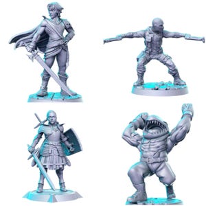 TYL DND 6 Unpainted Miniature for War Gaming || (32mm)