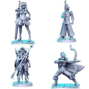 TYL DND 54 Unpainted Miniature for War Gaming || (32mm)