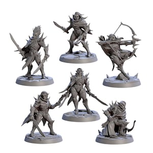 TYL Blacktongue Assassins Unpainted Miniature for War Gaming || (32mm)