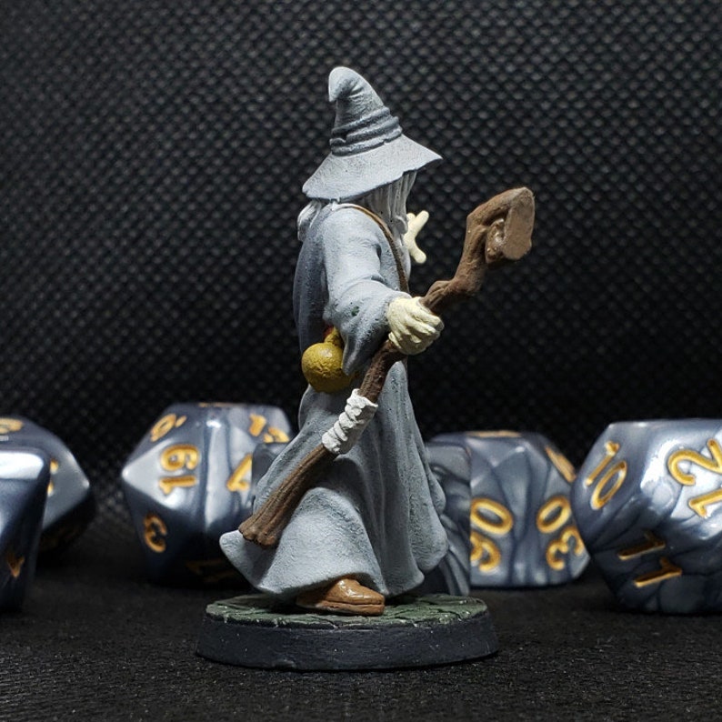 dnd wizard Amlund Maegon Wizard Fantasy Miniatures 28mm 32mm 32mm miniature Dnd Rpg dnd minis image 6