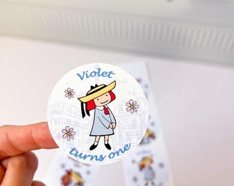 Madeline Birthday Favor Tags, Madeline Stickers, Paris Party Favors, French Girl in Paris, Paris Cafe Decor, Paris Theme Birthday Girl
