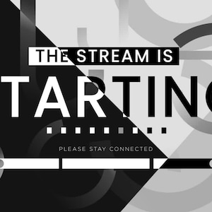 Starting Stream Screen Animation, Twitch Overlay, Streamer Starting Soon, Stream, Streaming Overlay