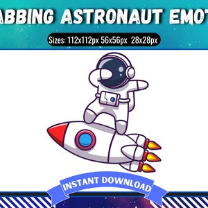 ¡Dabbing Astronaut Emote para tu transmisión de Twitch! Emocoches para Twitch Streamers :)
