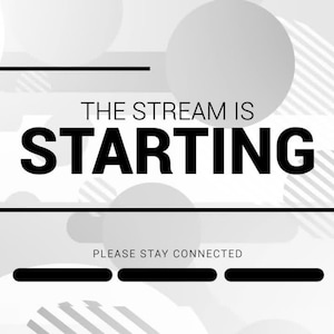 Starting Stream Screen Animation, Twitch Overlay, Streamer Starting Soon, Stream, Streaming Overlay