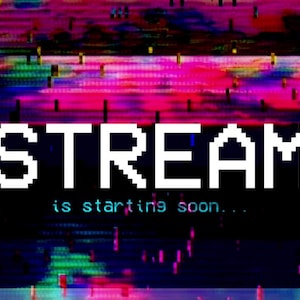 ANIMOWANY Ekran startowy transmisji / Zabawny / Estetyczny / Statyczny telewizor / Uroczy / Ekrany OBS / Ekrany startowe dla streamerów i graczy Twitch