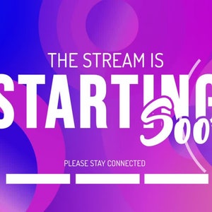 Starting Stream Screen Animation, Twitch Overlay, Streamer Starting Soon, Stream, Streaming Overlay