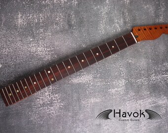 T type Roasted Flame Maple Neck, TL Satin, 22 Nickel Frets, Medium Jumbo Jescar, Guitar Building, Vintage Neck Special Edition