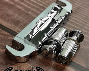 Ponte WOGT2 envolvente prateada, cordal Wilkinson para guitarra elétrica, kit de construção de guitarra vintage, peça de acessório de reposição de ponta