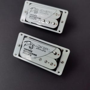 Pro Bucker Metal Cover Alnico 2 Paf Humbucker-Tonabnehmer, LP Single Cut-Gitarren, High-End-Gitarrenzubehör und -ersatz, Nickelsilber